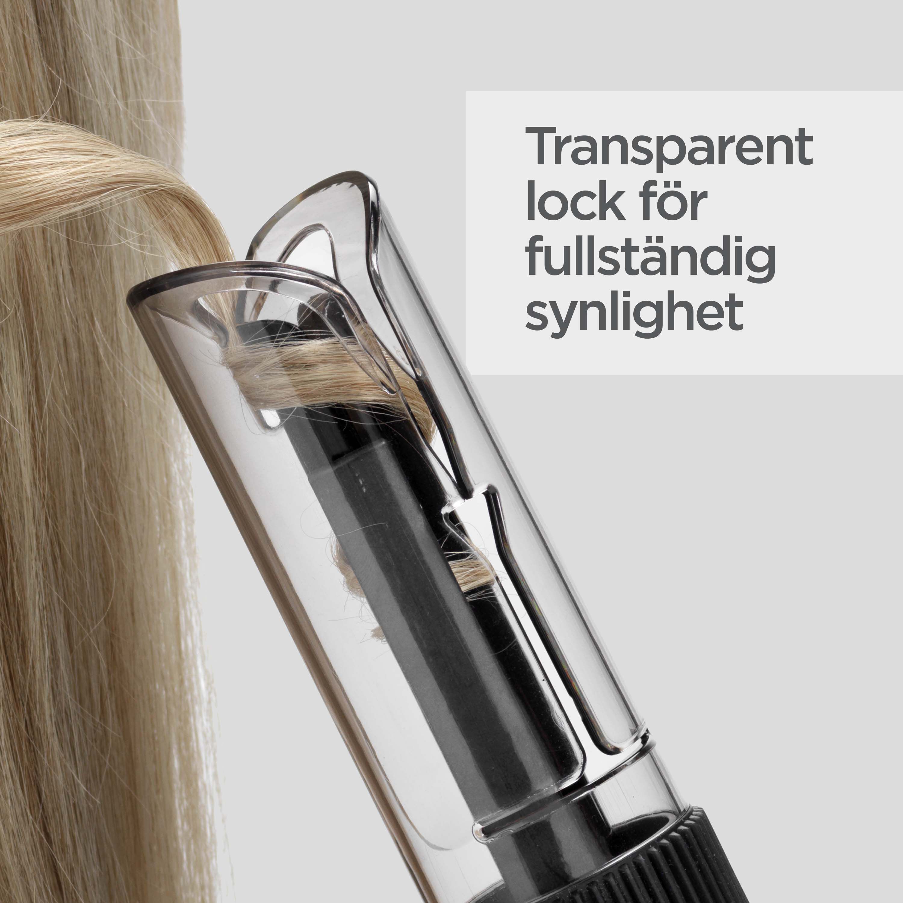Transparent lock f&ouml;r fullst&auml;ndig synlighet